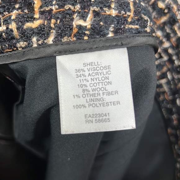 Classiques Entier Tweed Boot Skirt Black Tan 4 - Picture 8 of 9